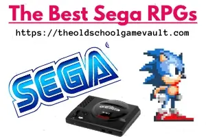 Image showing sonic the hedgehog with description saying Best Sega RPGs